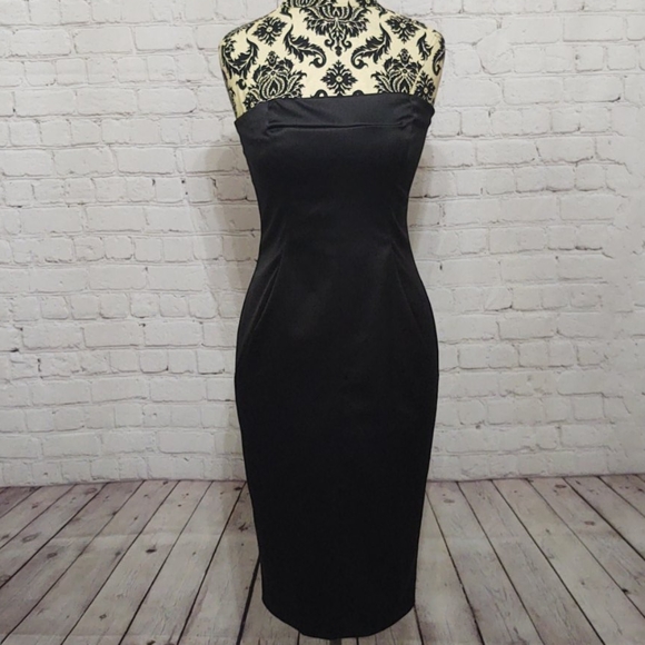 Express Dresses & Skirts - Express Black Strapless Cocktail Dress